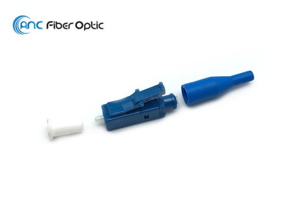 LC 0.9mm Fiber Patch Cord Connectors Singlemode / Multimode RoHS Compliant