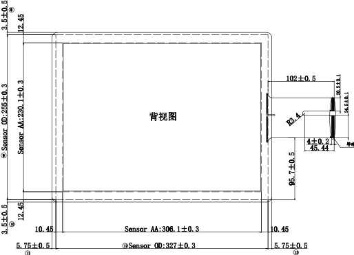 Projective Capacitive Touch Screen with USB controller for 15inch touch panel PC