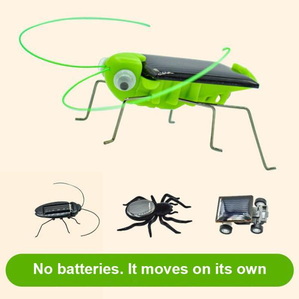 Abs Green Baby Toys Solar Powered Insect Toys Outdoor Kids Learning Solar Grasshopper