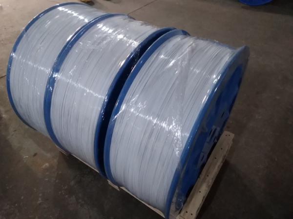 Zinc 2.00mm Brassiere Wire Carbon Steel Inner Core White Yellow