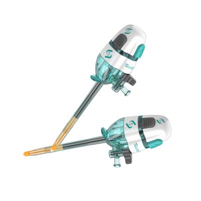 Single Use Auto-locking Dilating Obturator Tip Laparoscopic Bladed Trocar 5mm