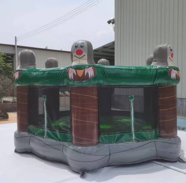 Интерактивная надувная человеческая игра Whack-a-Mole настраиваемая интерактивная игра с комплектом ремонта вентилятора