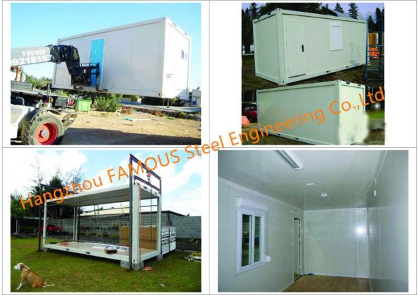 Portable Prefab Container Homes With Interior Decorations Bedroom / Bathroom / Kitchen / Washbasin