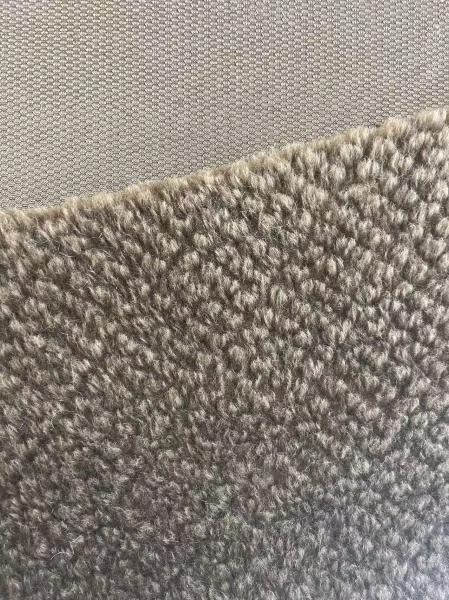 Artificial Soft Plush Faux Fur Sherpa Teddy Fabric with Front Material 100% Polyester