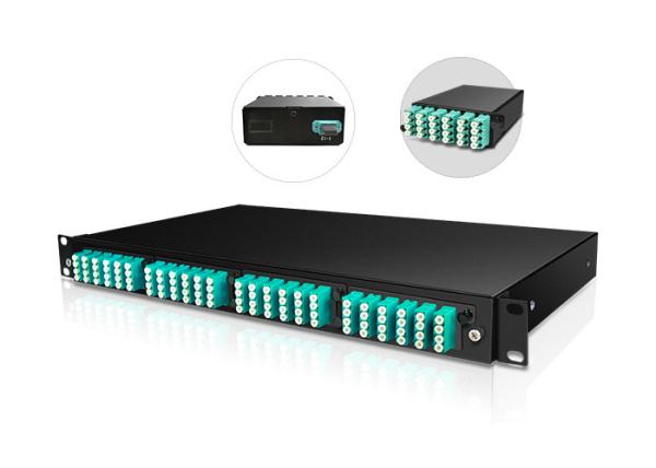 96 Port MTP Mpo Cassette Patch Panel Rack Mount Steel Material