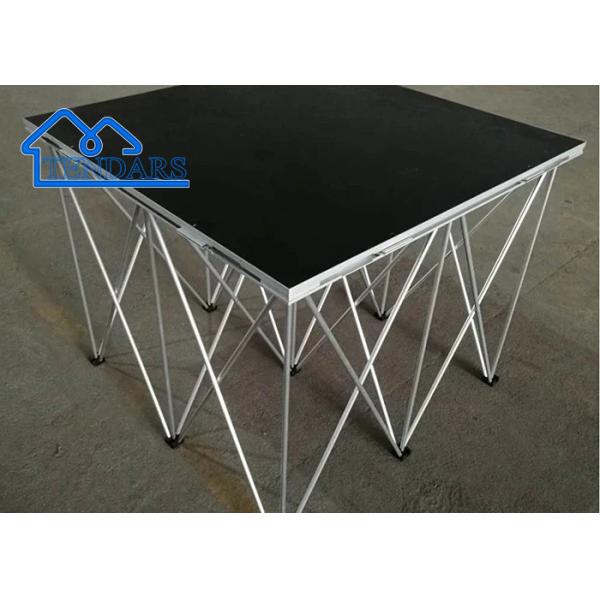 Custom Aluminum Portable Stage, Concert Stage With Curtain Packed By Flight Case