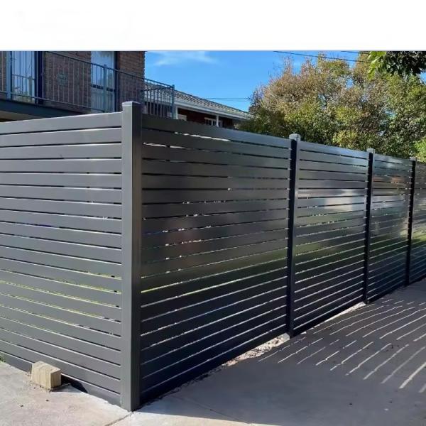5 Foot Horizontal Aluminum Privacy Fence / Garden Privacy Fence Panel 4'*7'/5'*8'