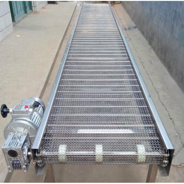                  304 Stainless Steel Mesh Belt Chain Plate Conveyor for Food Sale             