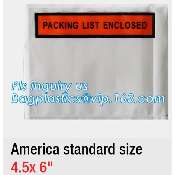 Waterproof packing list envelopes with self adhesive A3 A4 B4 B5 A7 C5 C7size, packing list enclosed envelope a5, bageas