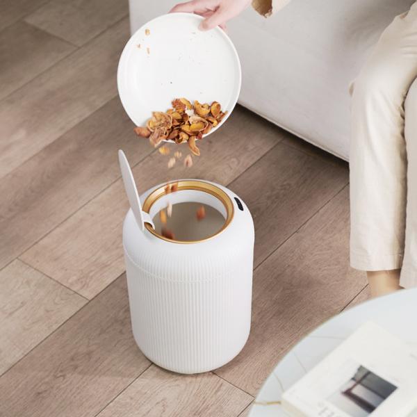 Tall Circular Intelligent Indoor Household Large Capacity Intelligent Induction Electronic Sensor Recycling Bucket Waste Bucket