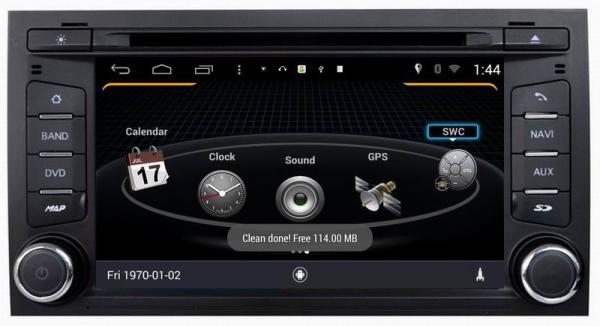 ouchuangbo 7 inch car gps sat nav s160 for Seat leon 2013 with iPod bluetooth HD 1024*600 android 4.4 system