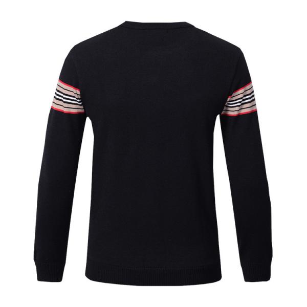 Flat Knitted Mens Warm Winter Sweaters , Round Collar Pullover Sweaters For Men