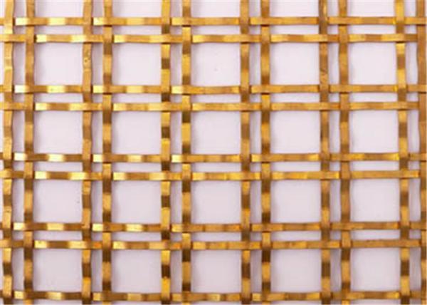 Architectural Woven 0.3mm Decorative Metal Mesh For Building Facade Cladding