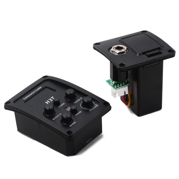 4 Band Bass Guitar Equalizer EQ Pickup Para Guitarras Elétricas Acústicas