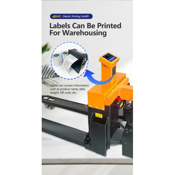 SOHE 1-3t Electric Pallet Truck with Scale and Label Printing  ODM LED Display