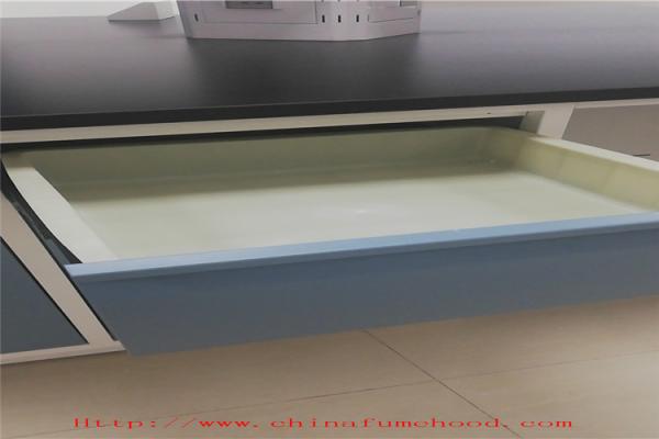 White 1500 Mm Depth Science Chemistry Lab Furniture For Schools H - Frame
