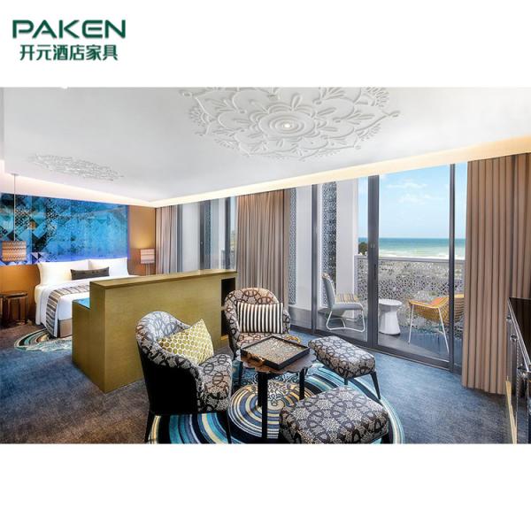 Твердая деревянная мебель гостиницы естественной облицовки изготовленная на заказ