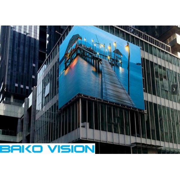 P10 Waterproof Fixed Led Billboard , Led Digital Display TV Wall For Building Advertising