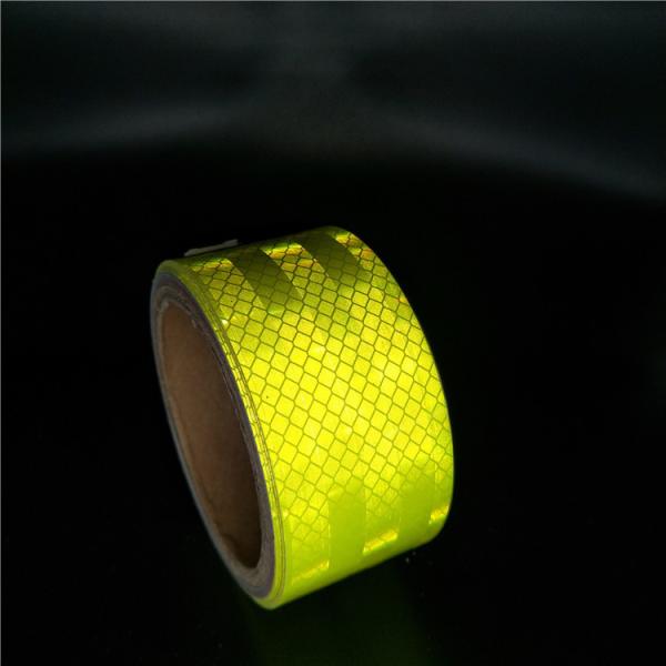 Fluorescent Yellow Green Reflective Tape Adhesive 3M for Truck Crystal Reflectors