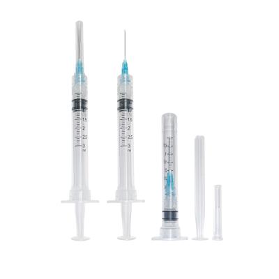 2.5ml Auto Disable Ad Syringe Hospital Use Medical Disposable Pe Bag Plastic Safety