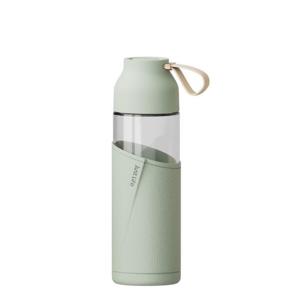 350ml Anti Scalding Reusable Custom Borosilicate Glass Bottle With Silicone Cover