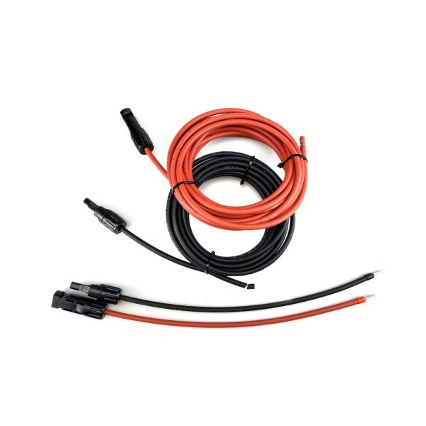 10ft 20Ft 10 AWG Solar Panel Extension Cable With IP67 Female And Male Connector