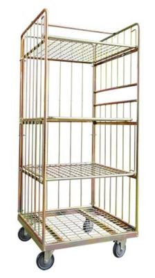 Zinc Chrome Logistics Trolley 250 Kgs Per Layer Steel Structure Easy Installation