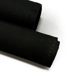 Luxe Faux Leather Material Ultra Soft Island Micro Suede Fabric Pure Black