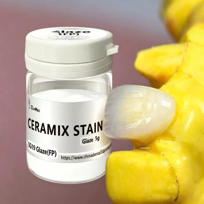20 Types Dental Stain and Glaze Featuring Variable Opacity Options Compatible with Various Dental Ceramics Enhancing Restoration Aesthetics
