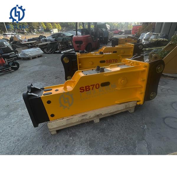 SOOSAN SB70 Breaker hidráulico Peso 18Ton 19T 20T 21T Excavadora SY200C SANY SY215C XE200DA XCMG XE215DA HYUNDAI R200VS R210LC-9 DX220LC-5 Tipo de caja completa Martillo de silencio Martillo hidráulico Completo
