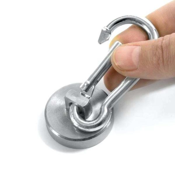 Removable Extra Strong Magnetic Hooks Magnetic Carabiner Hook Anti Corrosion