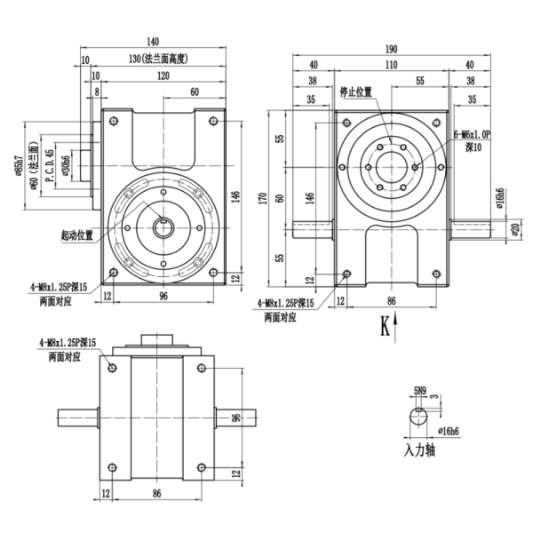 DF Series Free Stop Cam Indexer with Flange-mounted Design for Enhanced Stability and Wide Mounting Surface