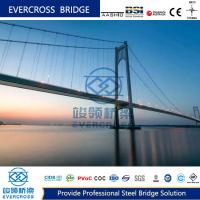 Ponte Suspensão de Cabos de Aço Ferroviário Bom Sísmico