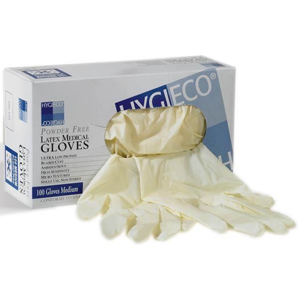 AQL1.5, Disposable examin LATEX Gloves, medical glove, Powder Free, or powdered.