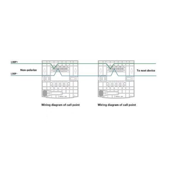 DC17V-DC33V Адресованная ручная точка вызова для интеллектуальной системы пожарной безопасности