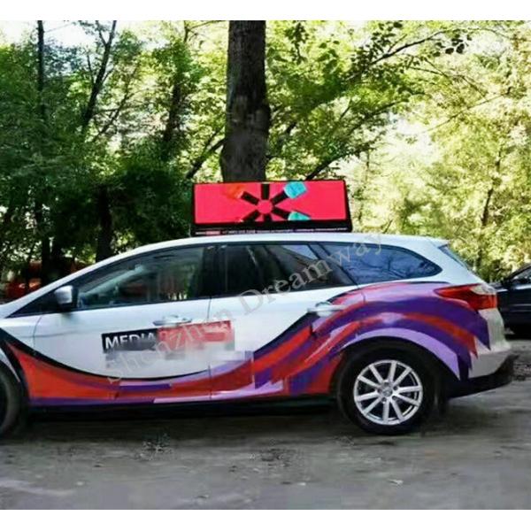 192×64 Dots 2 Sides Taxi LED Screen , Waterproof High Brightness LED Panel