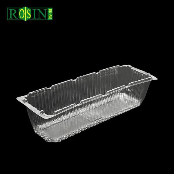 Customized Transparent PET Plastic Cookie Tray Rectangular Light Weight