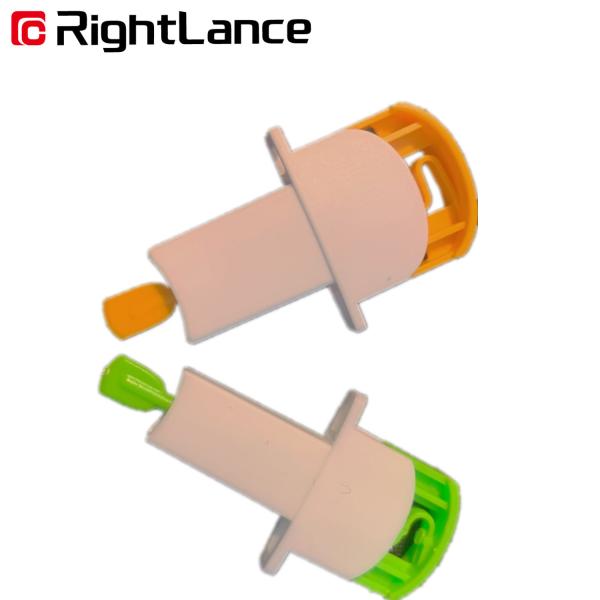 Pink Red Sterile Safety Blood Lancet Tri Beveled Tip Needle 0.059in