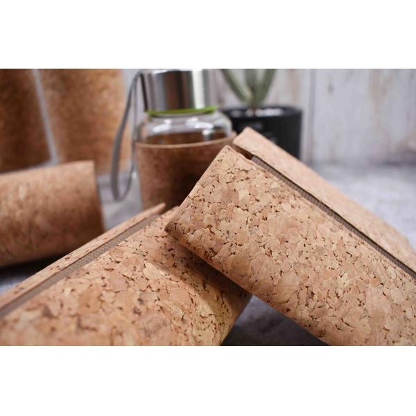 Moistureproof Natural Cork Fabric Glass Bottle Cork Sleeve ISO9001