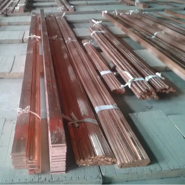 C10200 ASTM Standard Oxygen-Free Copper Flat Bar with High Electrical Conductivity and Round Bar Options