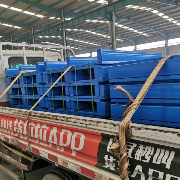 Palette d'acier d'entrepôt industriel sur mesure Palette d'acier lourd de 2 voies