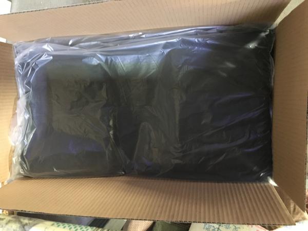 Disposable Polythene Plastic Garbage Bags , Heavy Duty Black Trash Bags