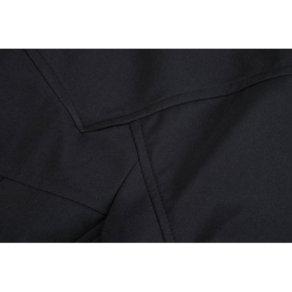 Men's 100% Polyester Softshell Jacket with Adjustable Hood and Windproof Design for School