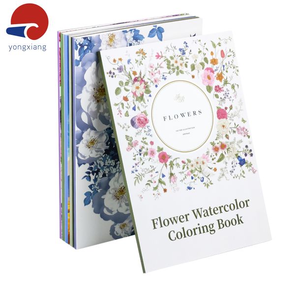 Soft Cover Coloring Book Printing Offset Printing Painting Coloring Book