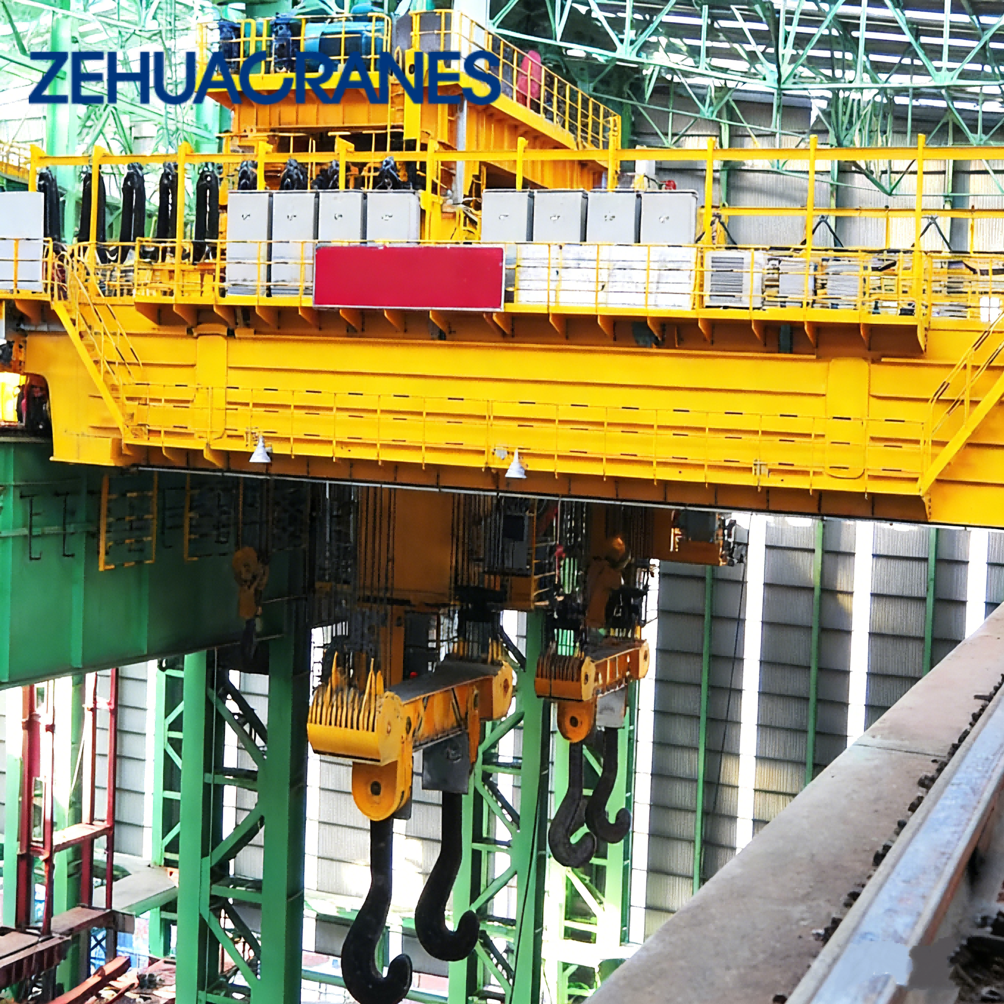 YZ Type Metallurgical Overhead Crane 50 Ton 75 Ton 100 Ton 150 Ton 200 Ton Metallurgical Lifting Overhead Crane CE ISO Certified