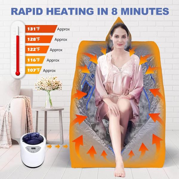 Modern Portable Steam Sauna For Spa Home Lightweight Personal Sauna Steam Generator Tent With Remote Control Indoor Steam Bath