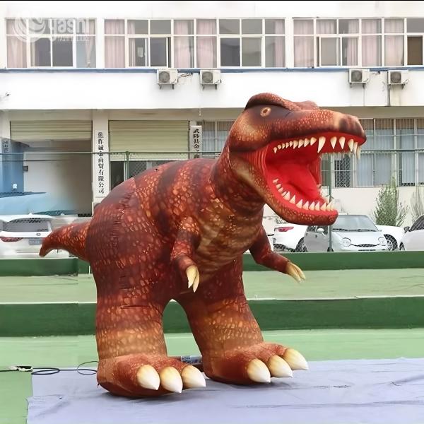 Outdoor Cartoon Dinosaur Inflatable Decorations For Beach Mall
