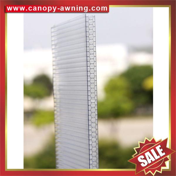 high qualtiy 100% original bayer raw material cell honeycomb polycarbonate pc sheet for building greenhouse project