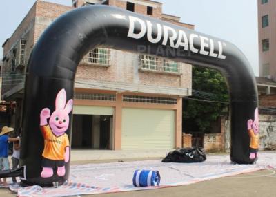 Projete a cor preta alugado do arco inflável do meta 2 anos de garantia