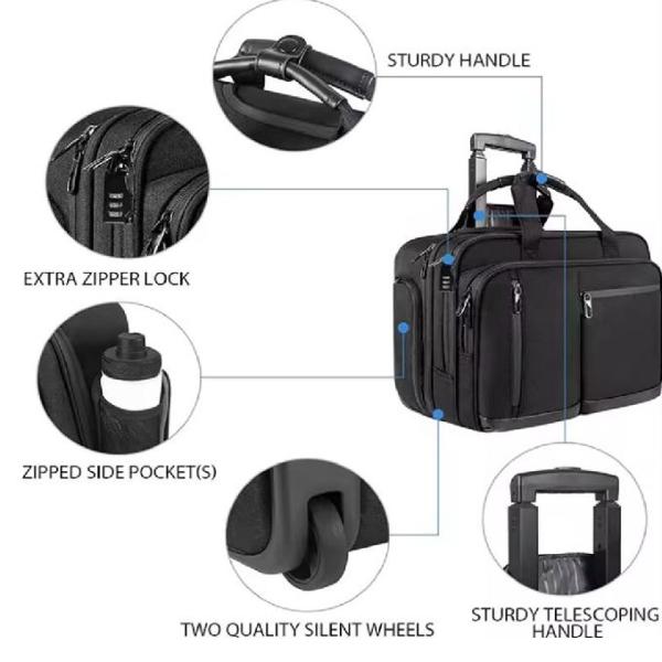 Waterproof Pilot Trolley Bag With Multi Compartment For Travel